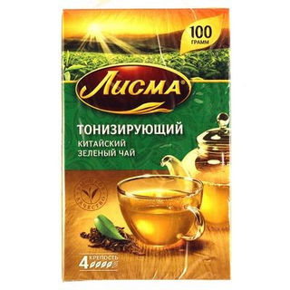 Чай Лисма тонизирующий  зеленый  100г